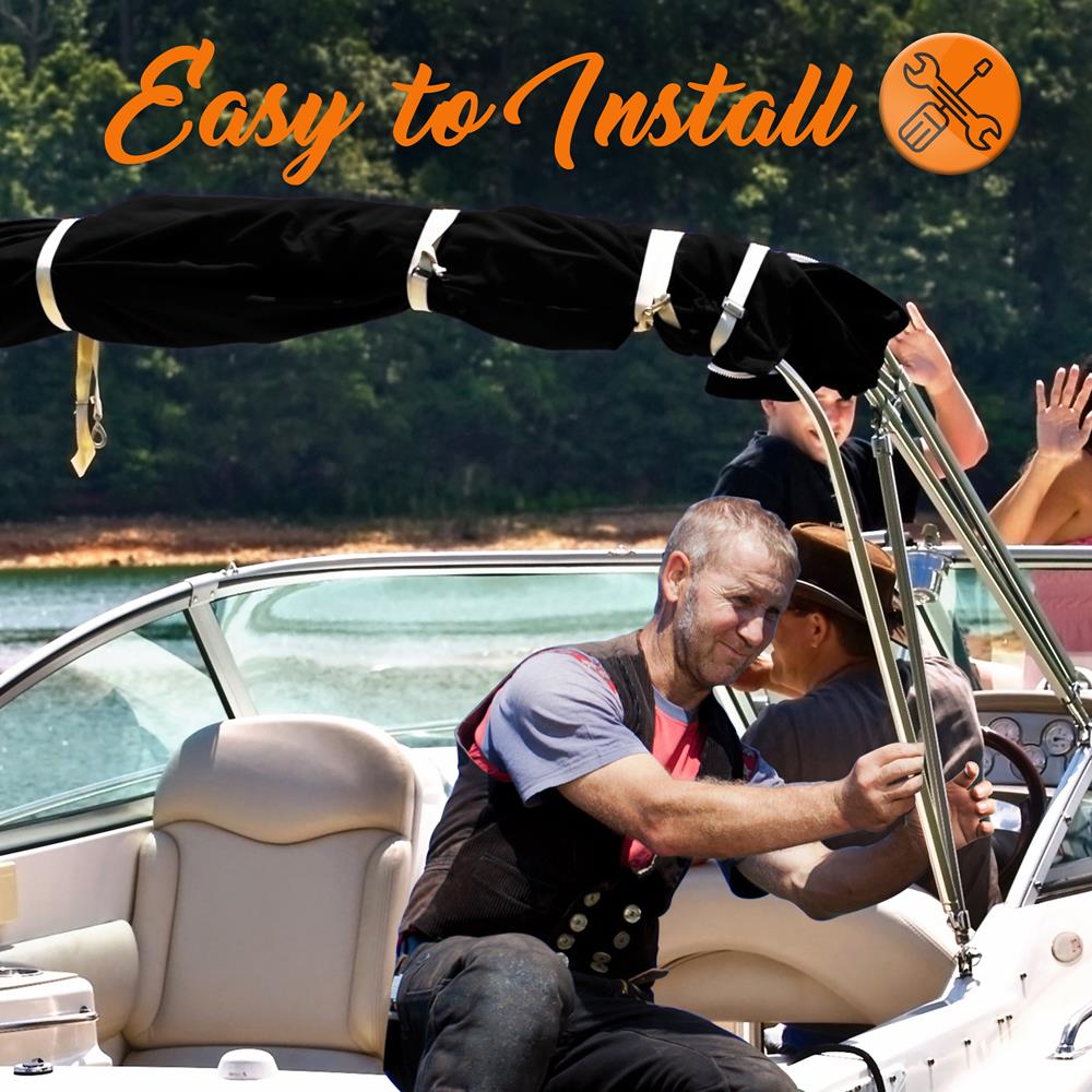 product image number 5 for SereneLife 3 Bow Bimini Top