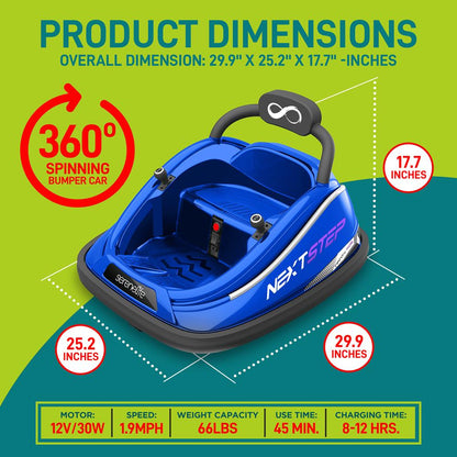 360¬∞ Spinning Kids Bumper Car