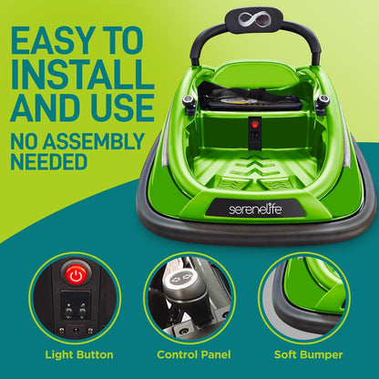 product image number 4 for SereneLife 360° Spinning Kids Bumper Car