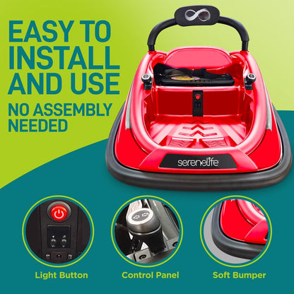 product image number 4 for SereneLife 360° Spinning Kids Bumper Car