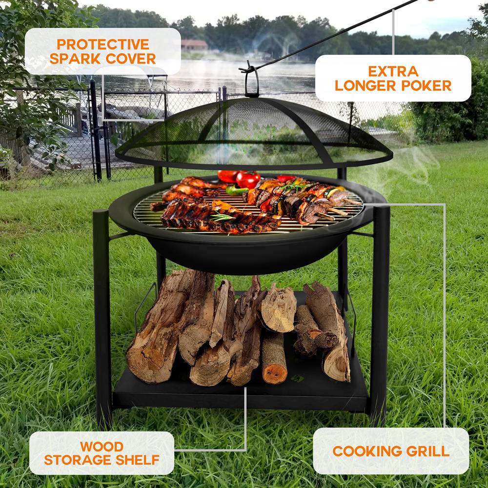 product image number 3 for SereneLife Outdoor Fire Pit