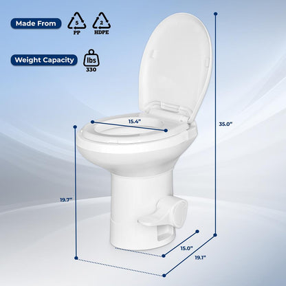 Portable Gravity Flush Toilet