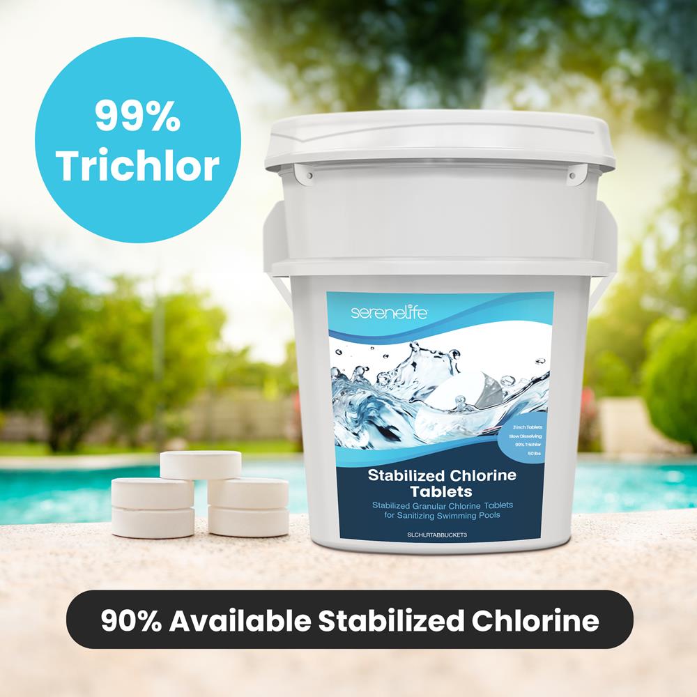 product image number 3 for SereneLife Stabilized Chlorine Tablets