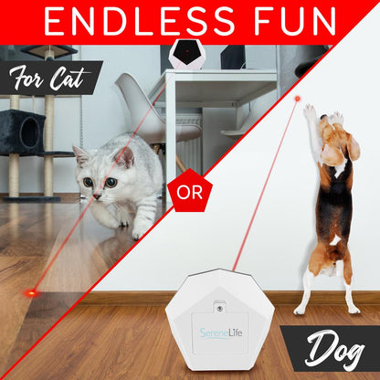 product image number 4 for SereneLife Smart Interactive Pet Laser Pointer Toy