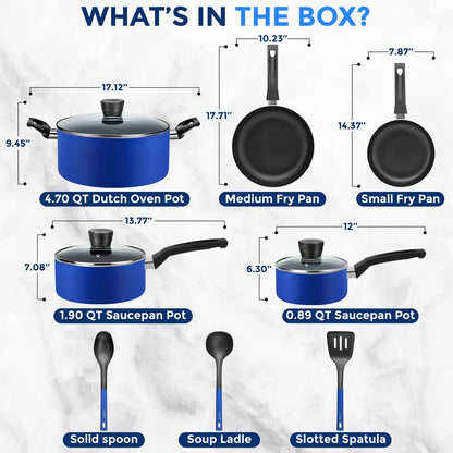 product image number 3 for SereneLife Home Kitchen Cookware Set