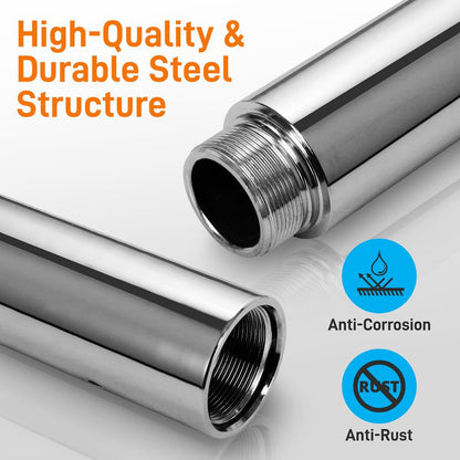 Spinning Dance Pole Extension 10" Steel Height Adjustable Fitness Training