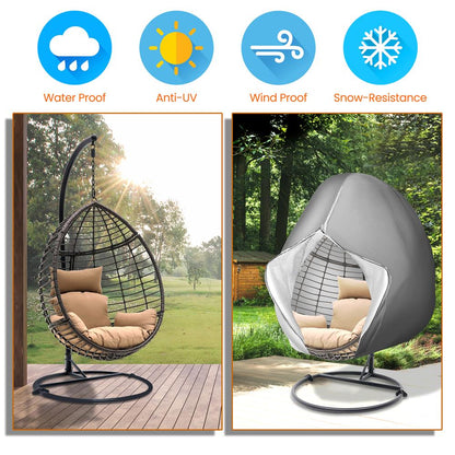 product image number 2 for SereneLife Patio Hanging Egg Chair Cover