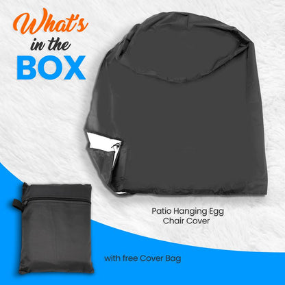 product image number 7 for SereneLife Patio Hanging Egg Chair Cover