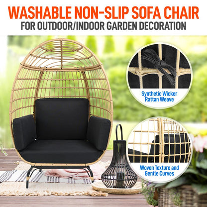 product image number 3 for SereneLife Wicker Egg Chair