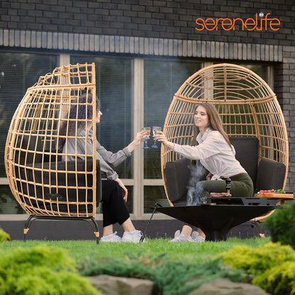 product image number 8 for SereneLife Wicker Egg Chair