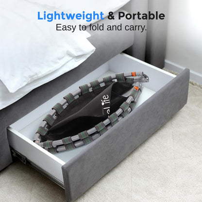 40" Foldable Trampoline, Weight Loss, Adjustable Handle, Sky Blue