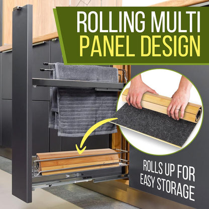 product image number 3 for SereneLife Bamboo Bathroom Floor Mat