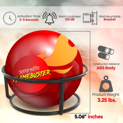 product image number 2 for SereneLife Fire Ball Extinguisher