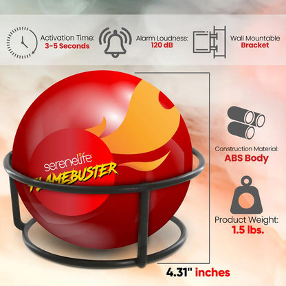 product image number 2 for SereneLife Fire Ball Extinguisher