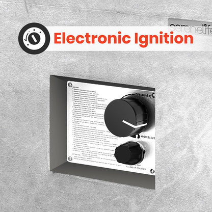 Propane Fire Pit Table 40,000 BTU Weather-Resistant MGO with Lava Rocks