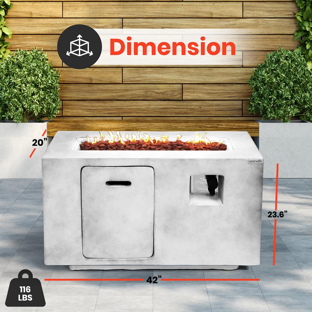 product image number 2 for SereneLife Propane Gas Fire Pit