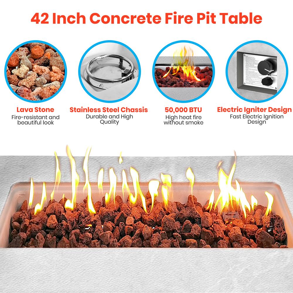 product image number 4 for SereneLife Propane Gas Fire Pit
