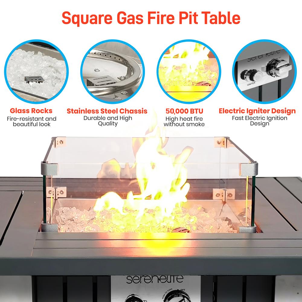 product image number 4 for SereneLife Propane Gas Fire Pit