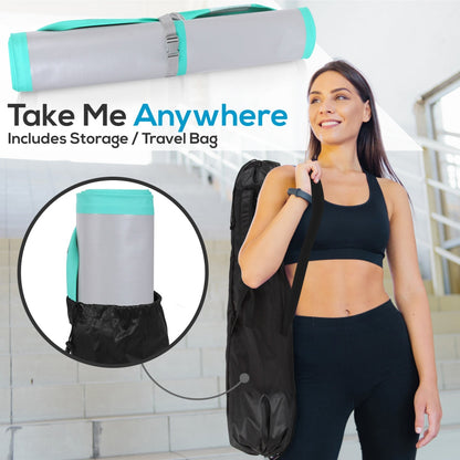 Inflatable Gymnastics Mat 10FT - Bouncy, Waterproof, Durable, with Pump