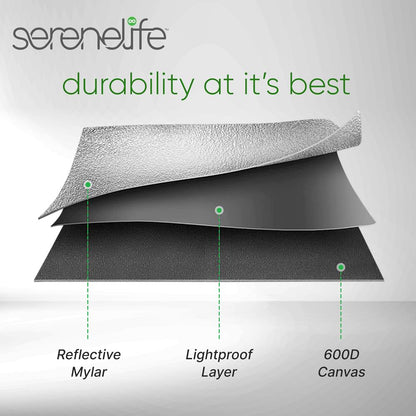 Hydroponic Grow Tent 48"x24"x60" Reflective Mylar with Floor Tray