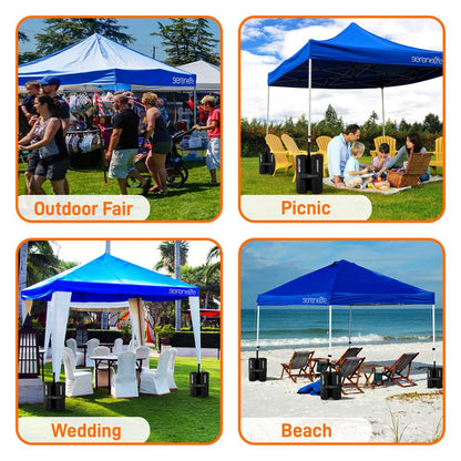 Pop Up Canopy Tent 10x10 - Waterproof UV Protection, Portable, Navy Blue