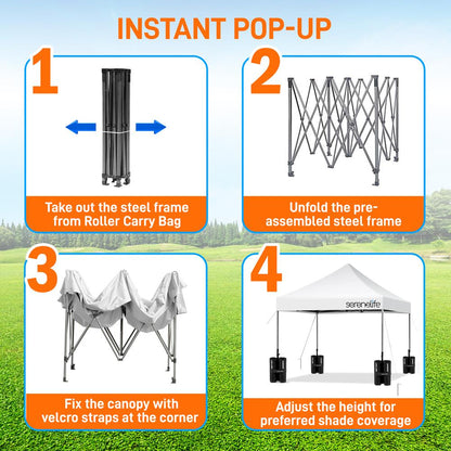 product image number 2 for SereneLife Tent Commercial Instant Shelter