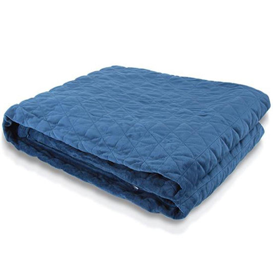Weighted Blanket 20 lbs for Better Sleep, Glass Beads, Navy Blue