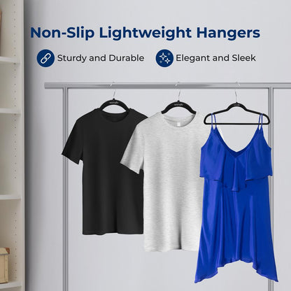 20 Pack Velvet Hangers - Non-Slip, Space-Saving, 360¬∞ Swivel Hook