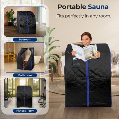 Portable Infrared Sauna - Relaxing Therapy, 140¬∞F Heat, Compact Design