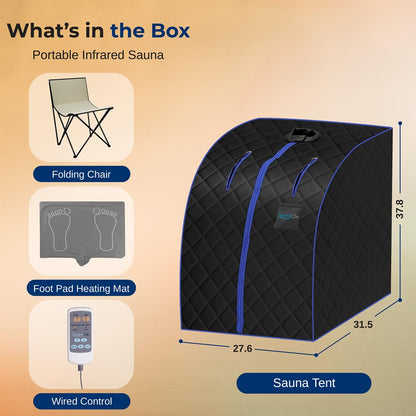 Portable Infrared Sauna - Relaxing Therapy, 140¬∞F Heat, Compact Design