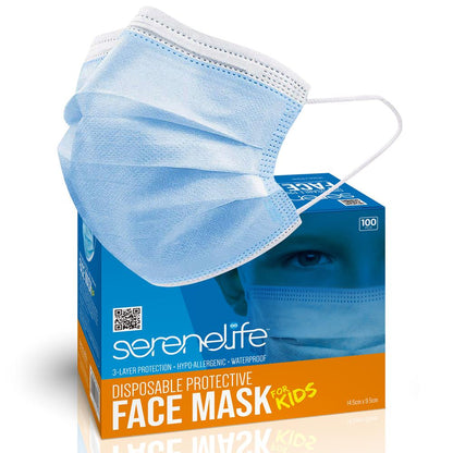 product image number 1 for SereneLife Three Layer Disposable Face Masks