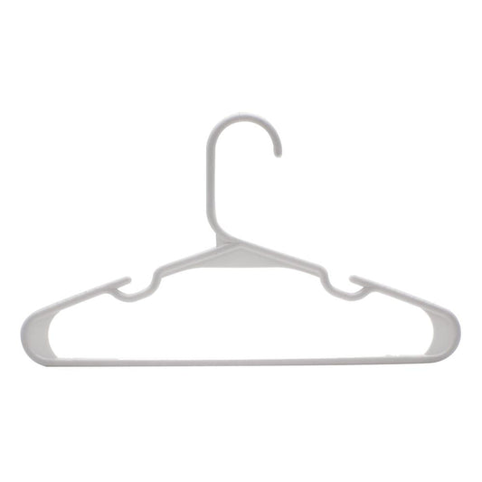 20 Pack Kids Hangers - Space-Saving Non-Slip Design, Durable Plastic, White