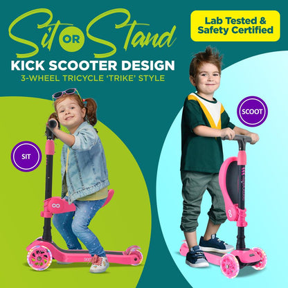 product image number 2 for SereneLife Mini Kids Toy Scooter