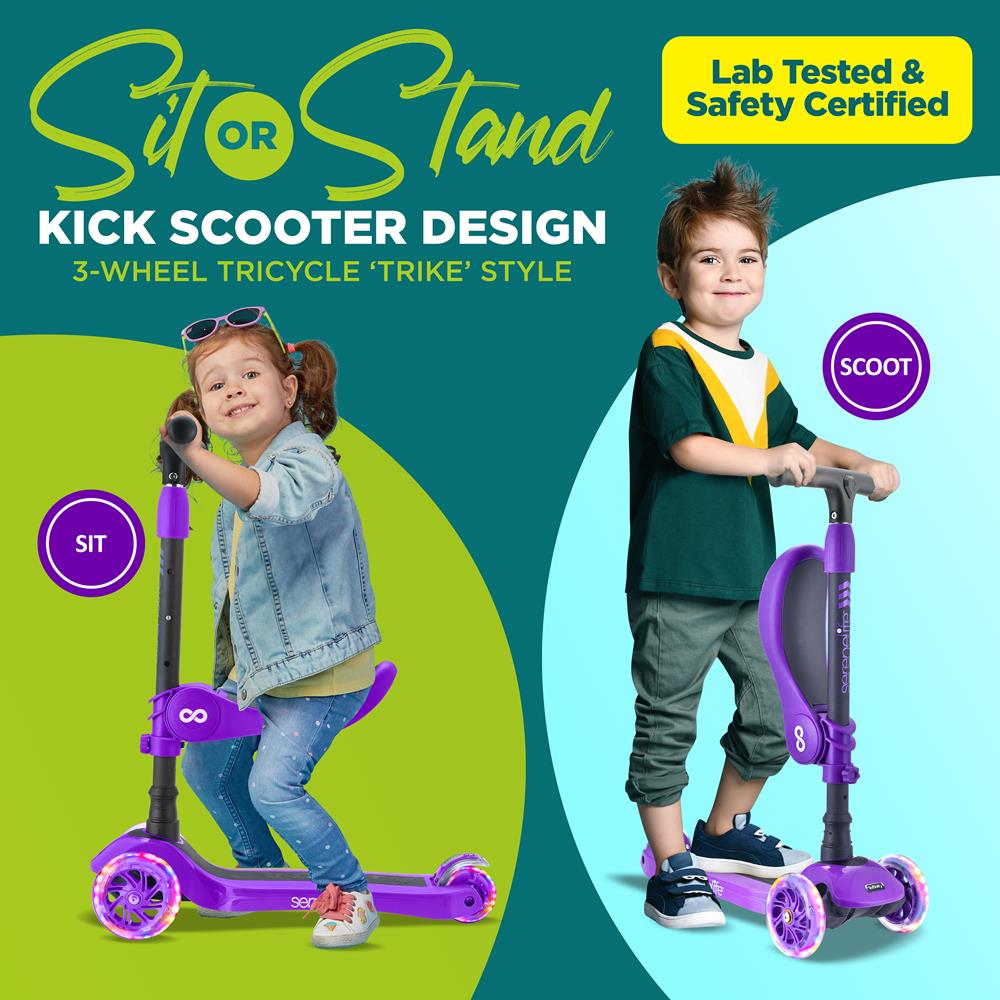 product image number 2 for SereneLife Mini Kids Toy Scooter