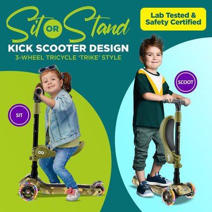 product image number 2 for SereneLife Mini Kids Toy Scooter