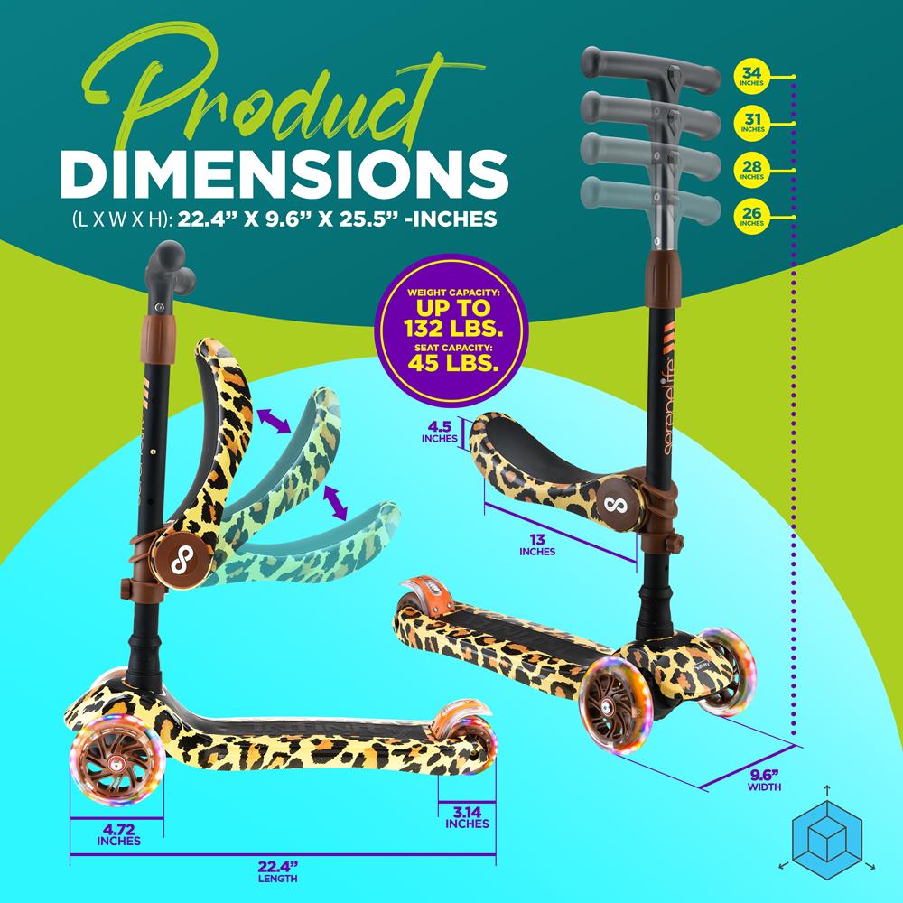 product image number 7 for SereneLife Mini Kids Toy Scooter