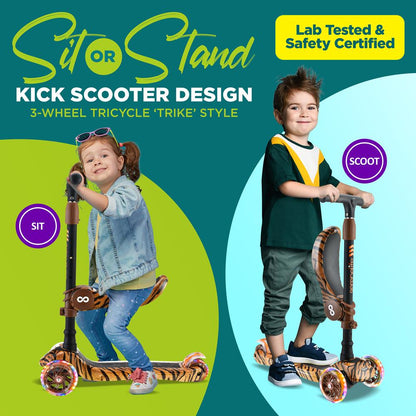 product image number 2 for SereneLife Mini Kids Toy Scooter