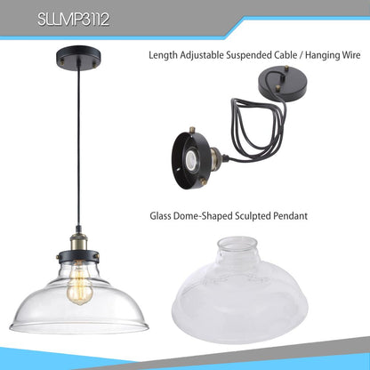 product image number 2 for SereneLife Ceiling Pendant Hanging Light Fixture