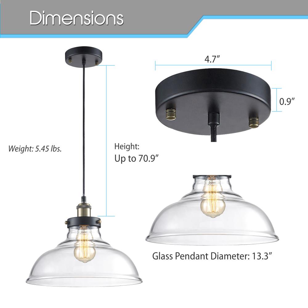 product image number 3 for SereneLife Ceiling Pendant Hanging Light Fixture