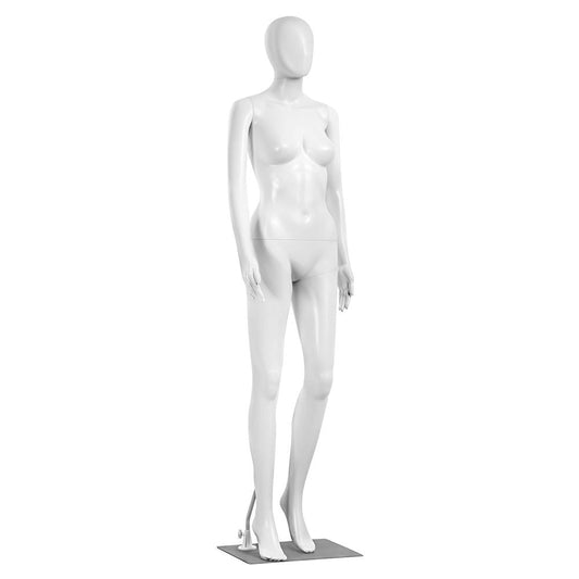 Forme de mannequin femme, tête réglable à 360°∞, PP durable, 68,9" 