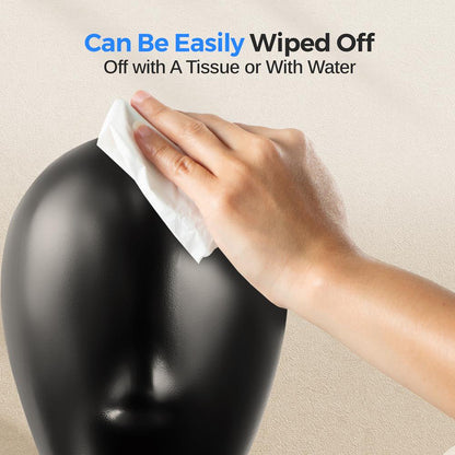 Mannequin Head for Styling & Display, Durable PP Material