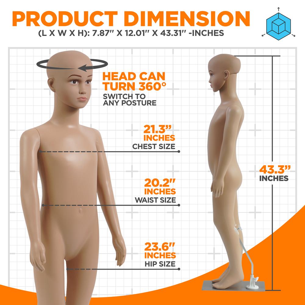 product image number 2 for SereneLife Kid Torso Dress Form Mannequin