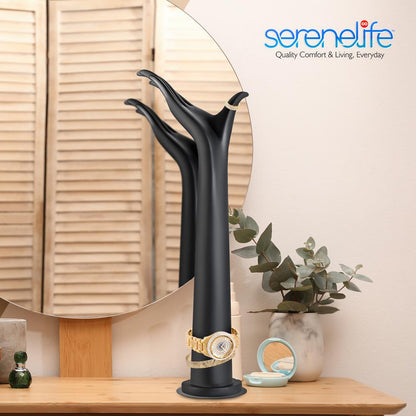 Jewelry Display Hand Holder, Elegant 18.5" Mannequin, Sturdy PP+Metal