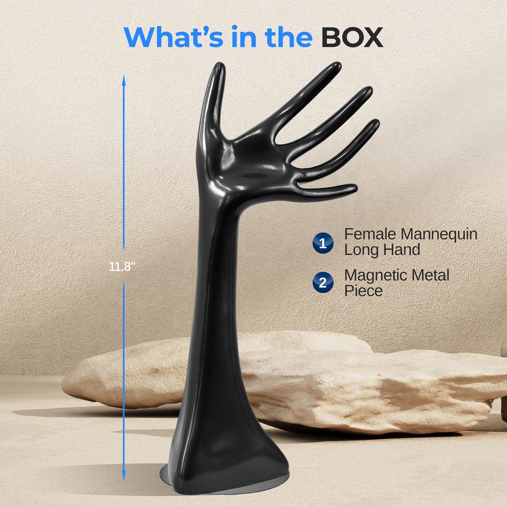 product image number 2 for SereneLife Female Mannequin Hand Display Holder Sta