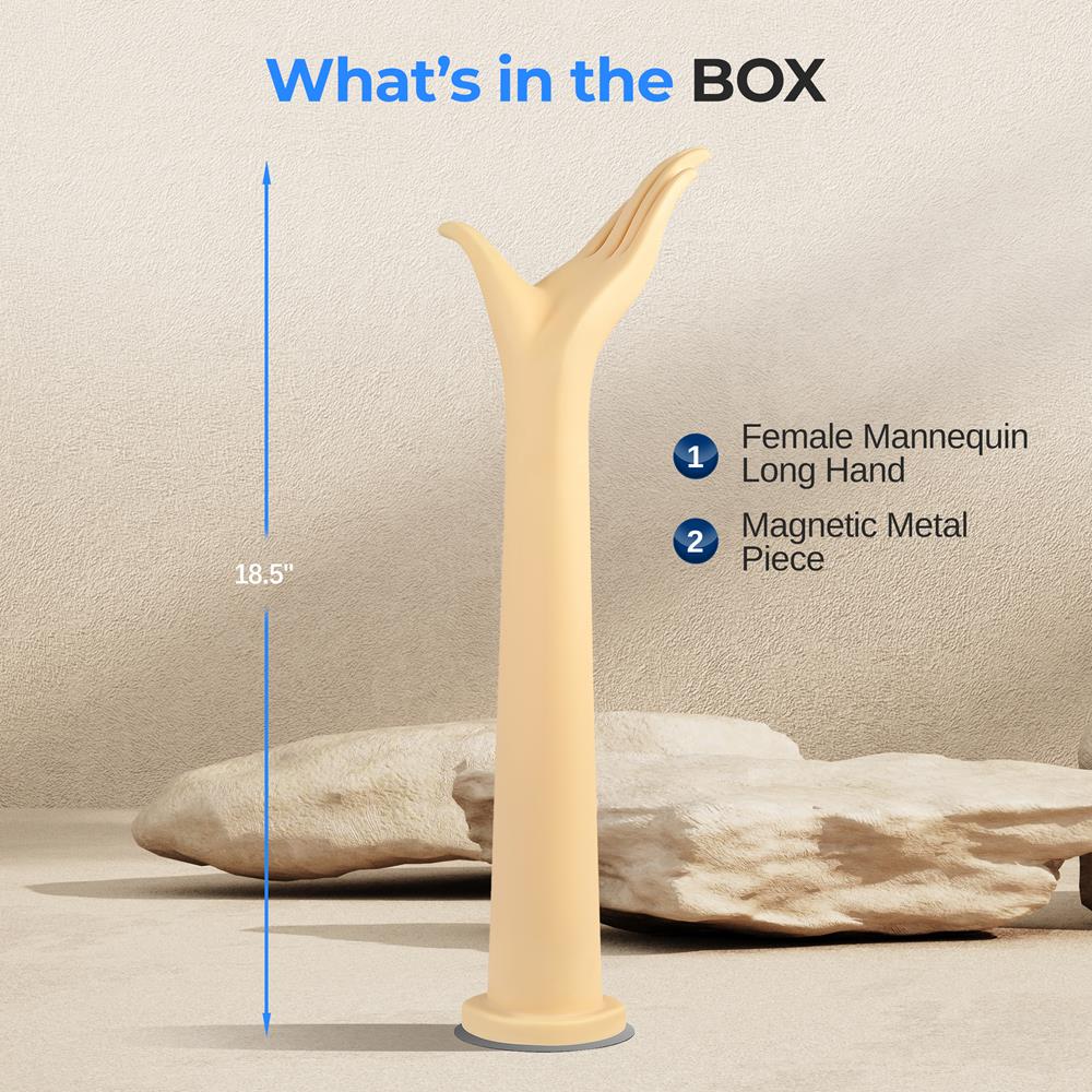 product image number 2 for SereneLife Female Mannequin Hand Display Holder Sta
