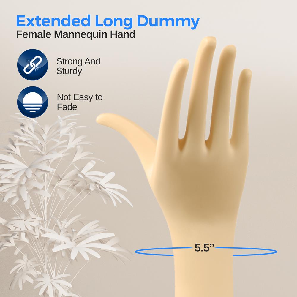 product image number 3 for SereneLife Female Mannequin Hand Display Holder Sta