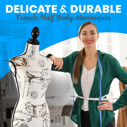 Female Torso Mannequin Display - Adjustable Stand, Durable, Easy Assembly