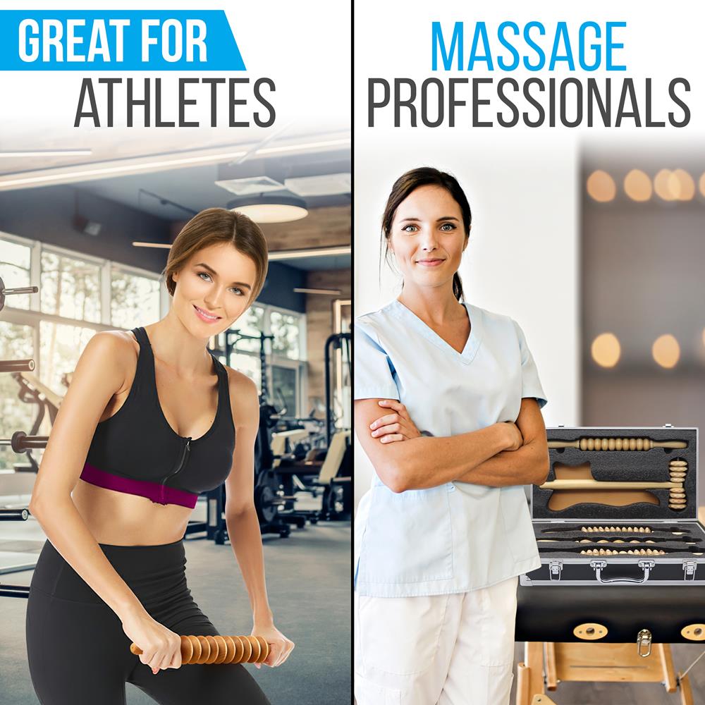 product image number 4 for SereneLife Wood Therapy Massage Tools Kit