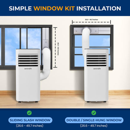 Portable Air Conditioner 10000 BTU Efficient Cooling Dehumidifier White