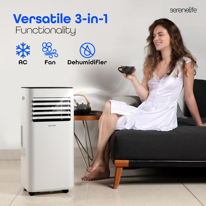Portable Air Conditioner 8000 BTU Efficient Cooling White